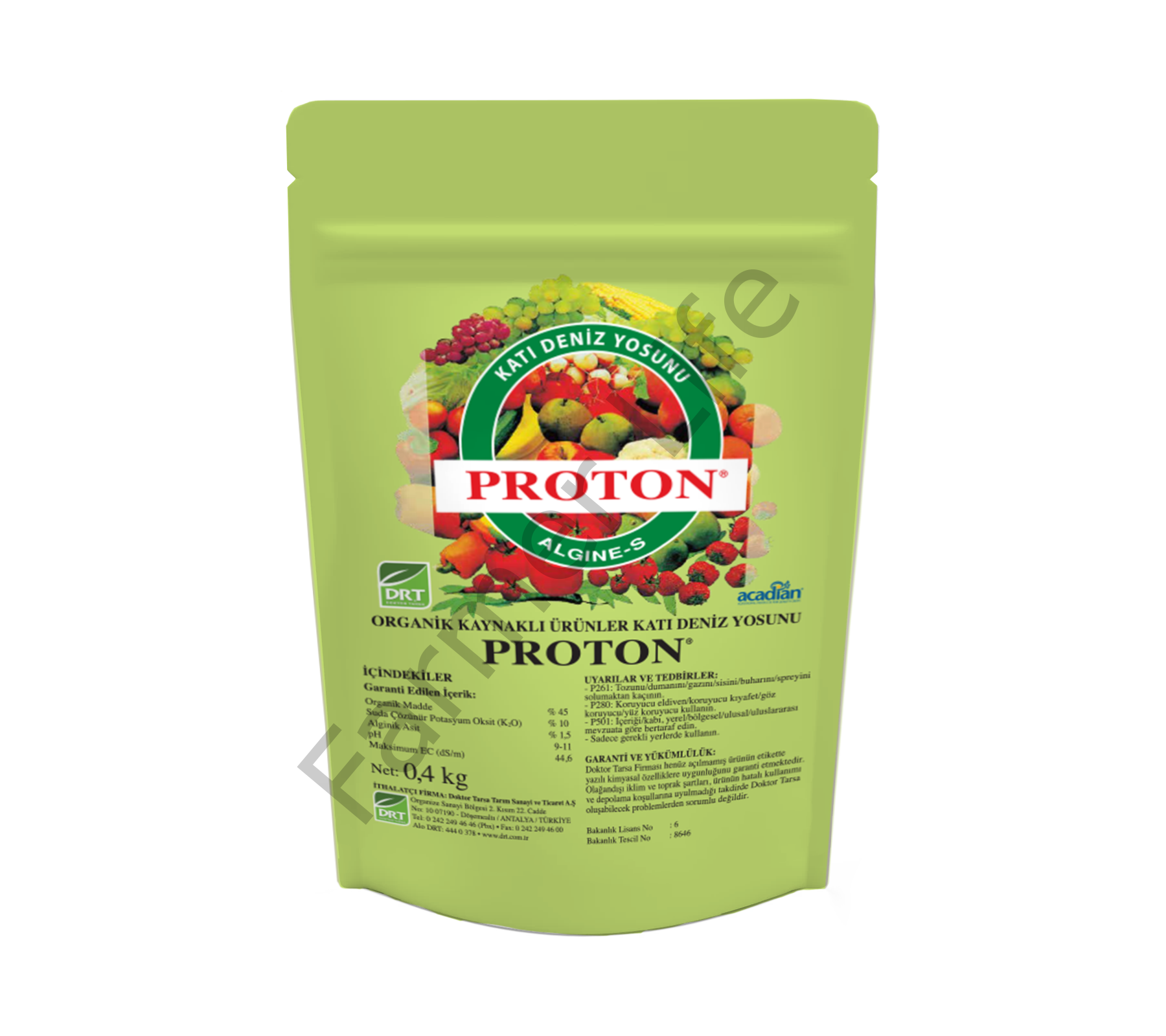 Proton Algine-s Organik Katı Deniz Yosunu Gübresi 400gr