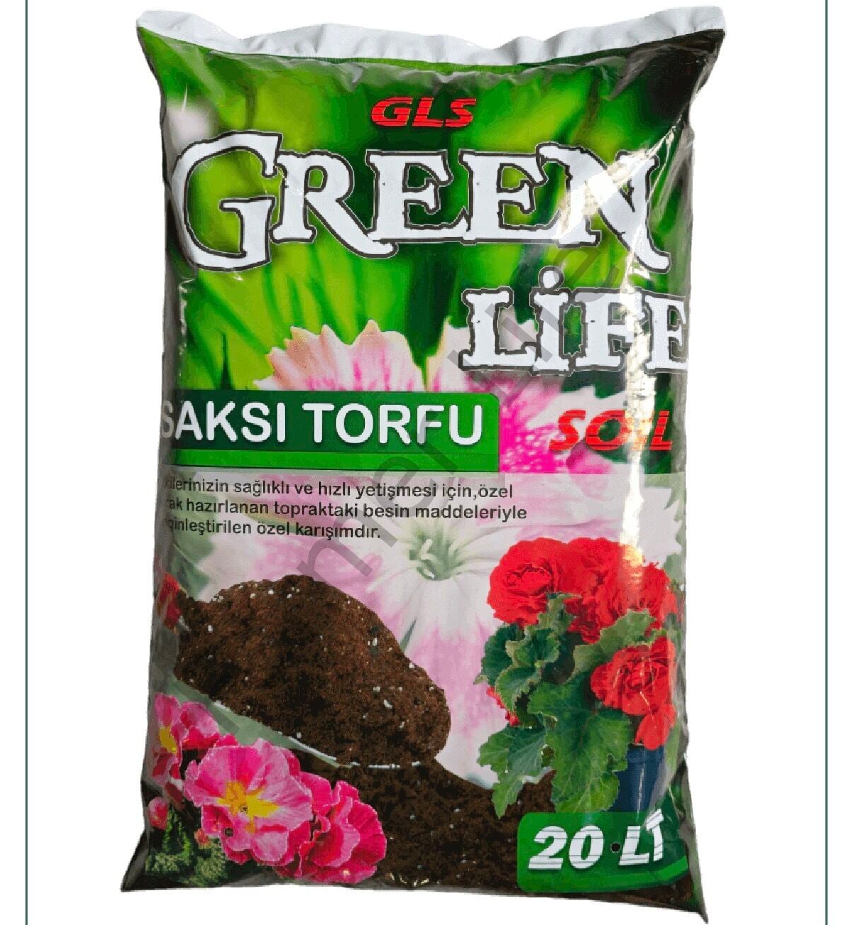Green Life Soil Saksı Torfu 20 LT