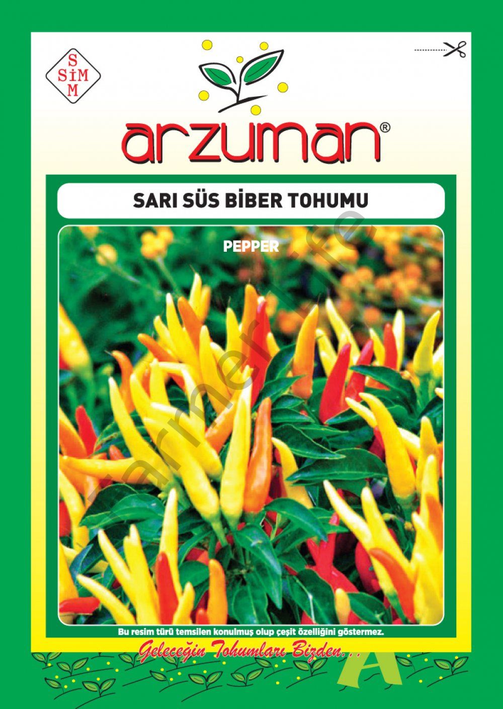Sarı Süs Biberi Tohumu 5 gr